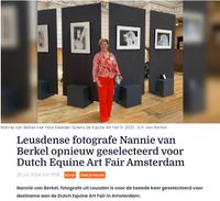 Dutch Equine Art Fair 2023 Kunstenaar Nannie van Berkel Pegasus Art &amp; Photography fine art photo